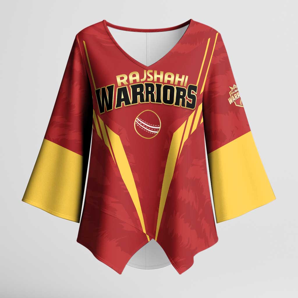 Custom Rajshahi Cricket Warriors Kimono Sleeve Blouse Keep Shining - Wonder Print Shop