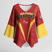 Custom Rajshahi Cricket Warriors Kimono Sleeve Blouse Keep Shining - Wonder Print Shop