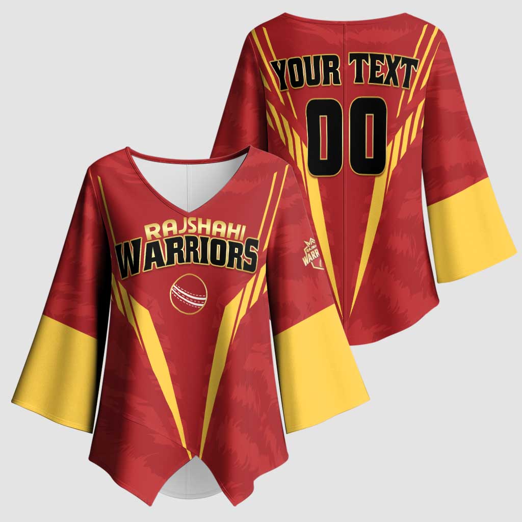 Custom Rajshahi Cricket Warriors Kimono Sleeve Blouse Keep Shining - Wonder Print Shop