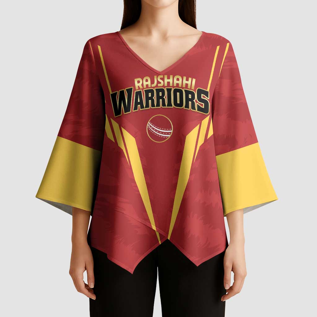 Custom Rajshahi Cricket Warriors Kimono Sleeve Blouse Keep Shining - Wonder Print Shop