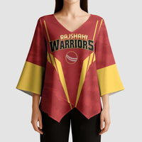 Custom Rajshahi Cricket Warriors Kimono Sleeve Blouse Keep Shining - Wonder Print Shop