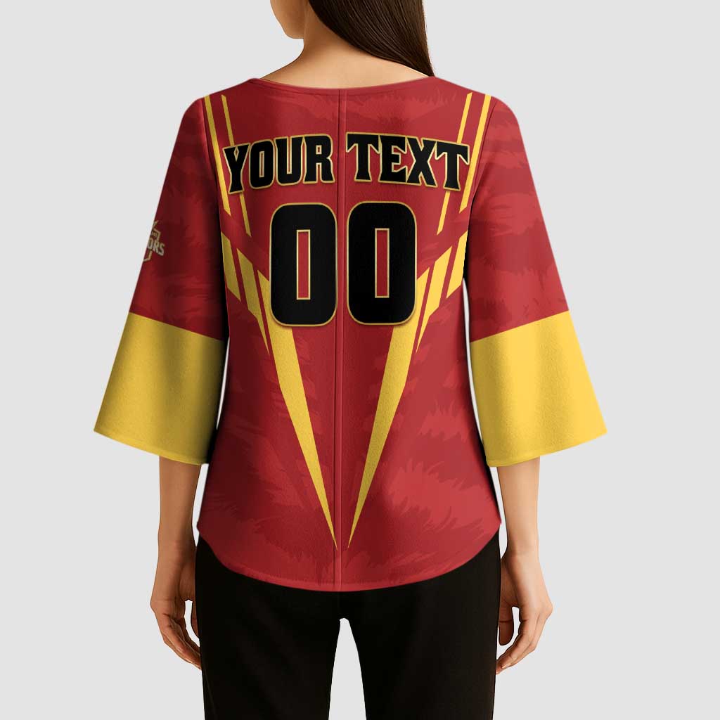 Custom Rajshahi Cricket Warriors Kimono Sleeve Blouse Keep Shining - Wonder Print Shop