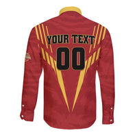 Custom Rajshahi Cricket Warriors Long Sleeve Button Shirt Keep Shining - Wonder Print Shop