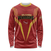 Custom Rajshahi Cricket Warriors Long Sleeve Shirt Keep Shining - Wonder Print Shop