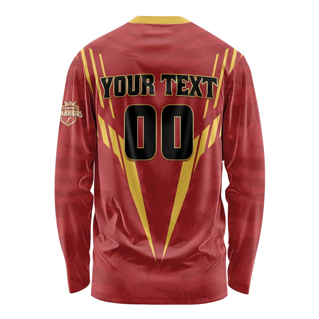 Custom Rajshahi Cricket Warriors Long Sleeve Shirt Keep Shining - Wonder Print Shop