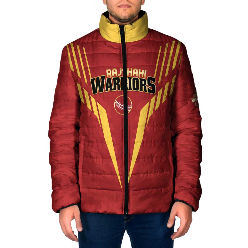 Custom Rajshahi Cricket Warriors Padded Jacket Keep Shining - Wonder Print Shop