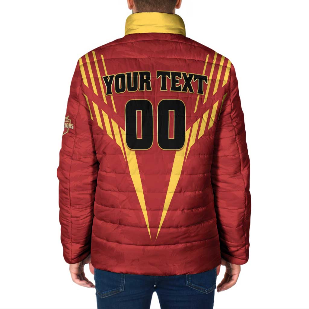 Custom Rajshahi Cricket Warriors Padded Jacket Keep Shining - Wonder Print Shop