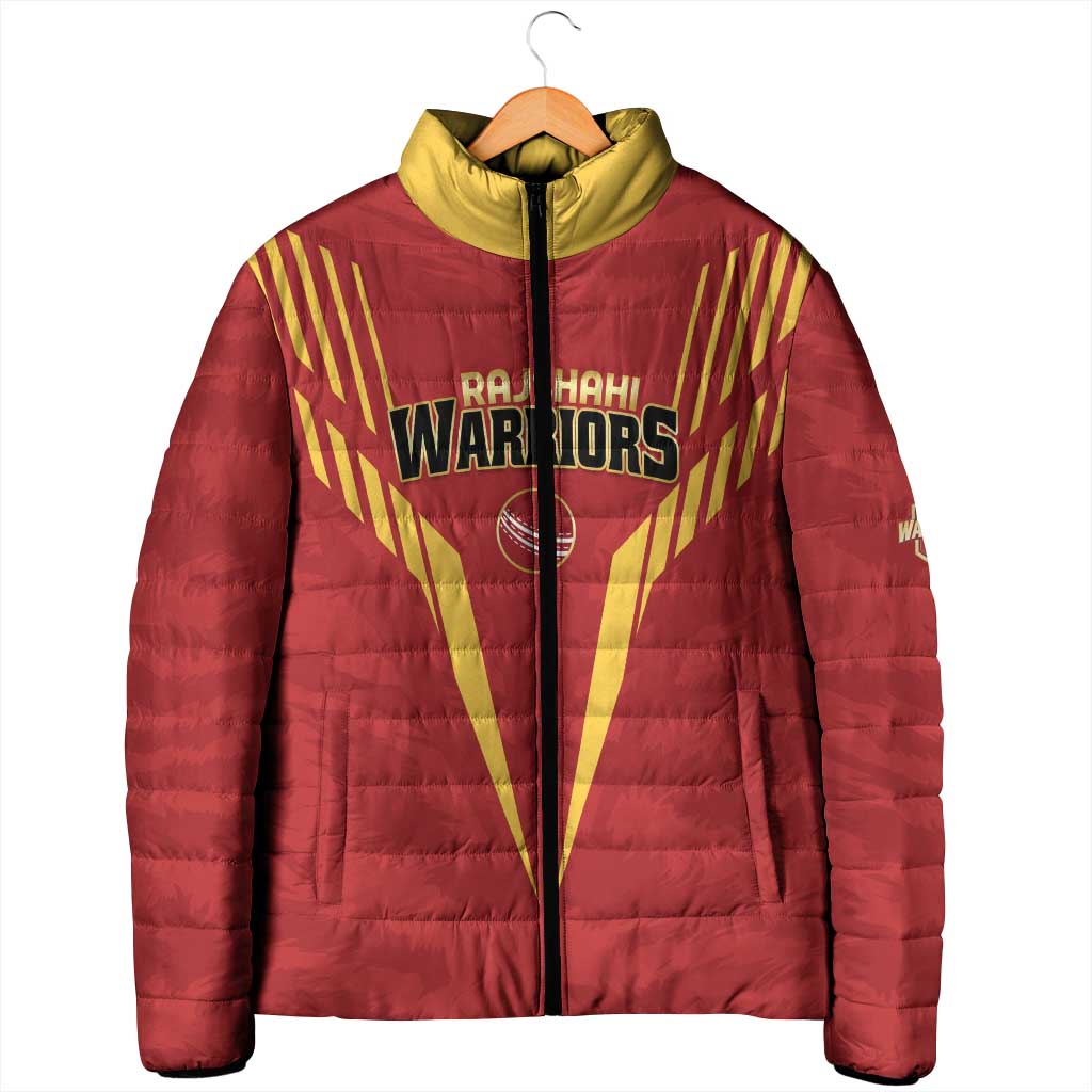 Custom Rajshahi Cricket Warriors Padded Jacket Keep Shining - Wonder Print Shop