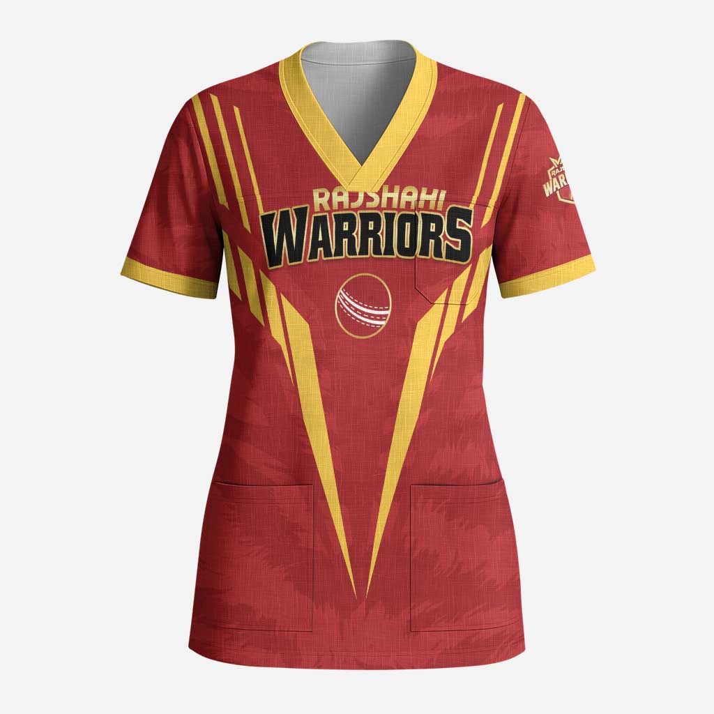 Custom Rajshahi Cricket Warriors Scrub Top Keep Shining - Wonder Print Shop
