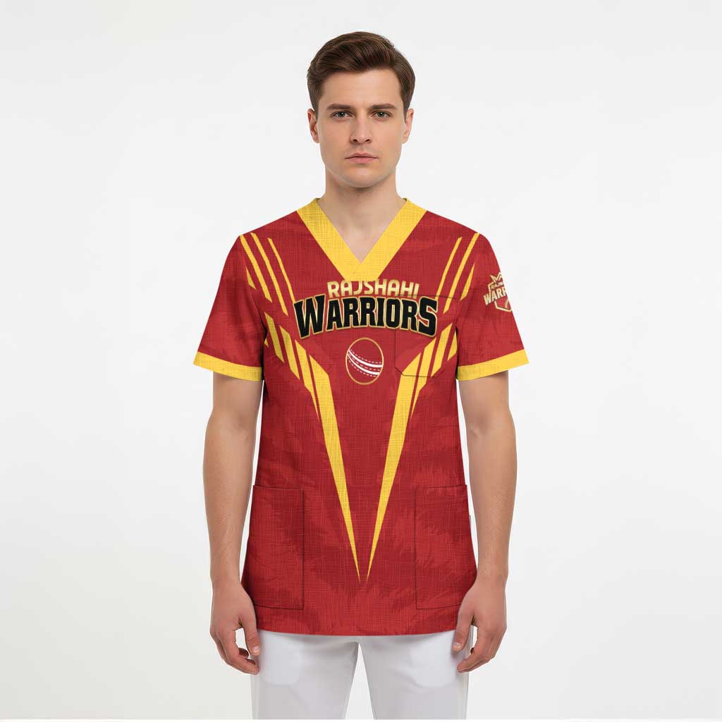 Custom Rajshahi Cricket Warriors Scrub Top Keep Shining - Wonder Print Shop