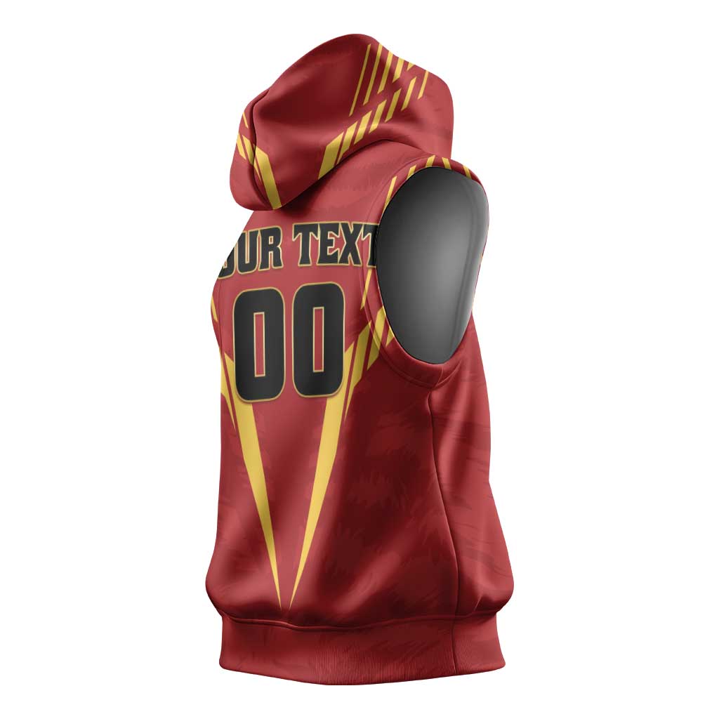 Custom Rajshahi Cricket Warriors Sleeveless Hoodie Keep Shining - Wonder Print Shop