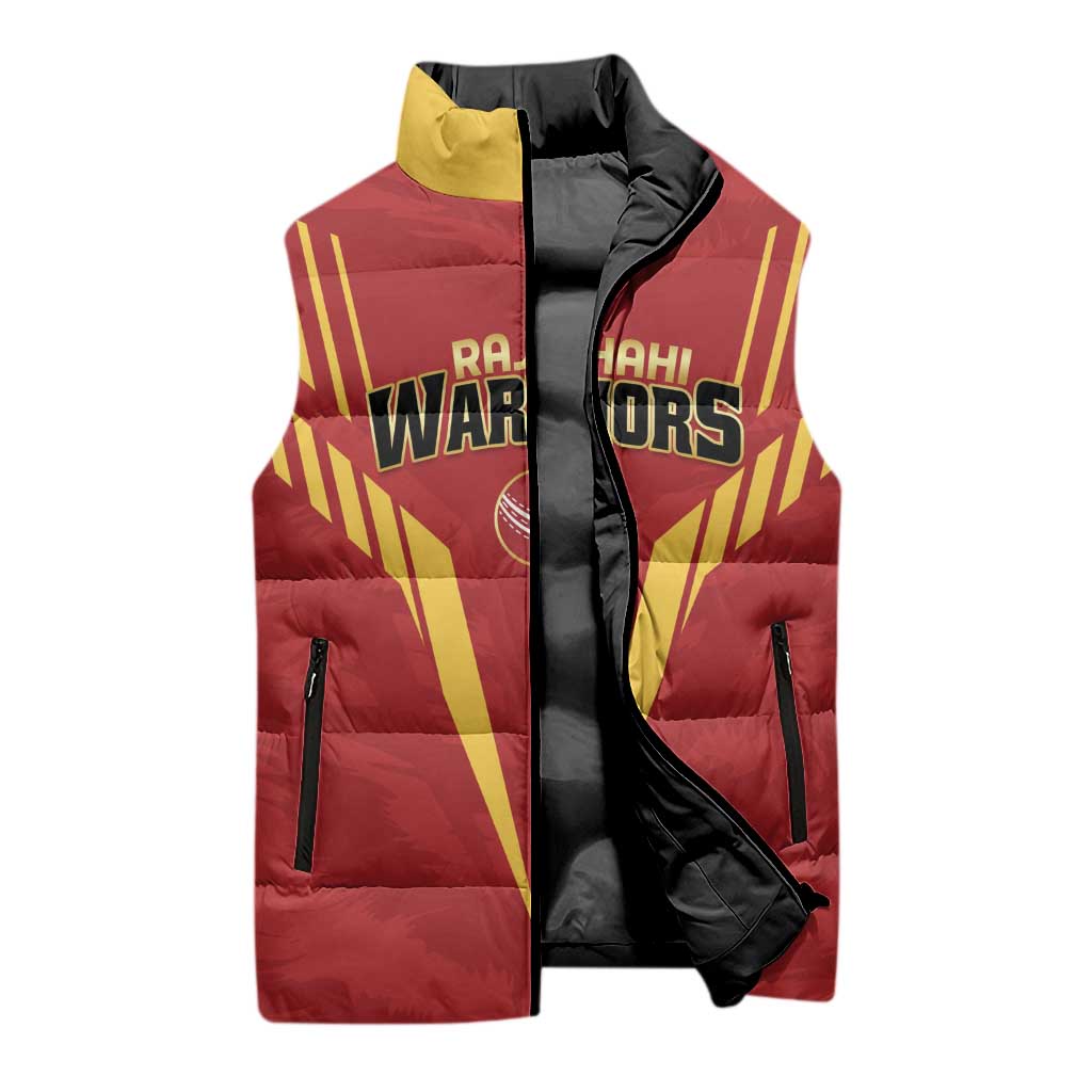 Custom Rajshahi Cricket Warriors Sleeveless Puffer Jacket Keep Shining - Wonder Print Shop