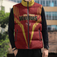 Custom Rajshahi Cricket Warriors Sleeveless Puffer Jacket Keep Shining - Wonder Print Shop