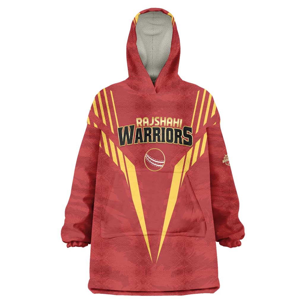 Custom Rajshahi Cricket Warriors Wearable Blanket Hoodie Keep Shining - Wonder Print Shop