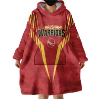 Custom Rajshahi Cricket Warriors Wearable Blanket Hoodie Keep Shining - Wonder Print Shop