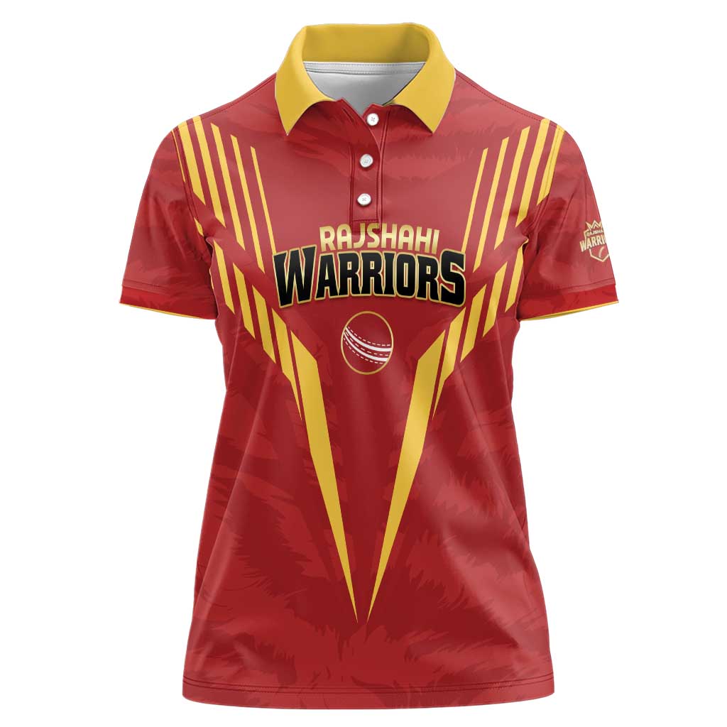 Custom Rajshahi Cricket Warriors Women Polo Shirt Keep Shining - Wonder Print Shop