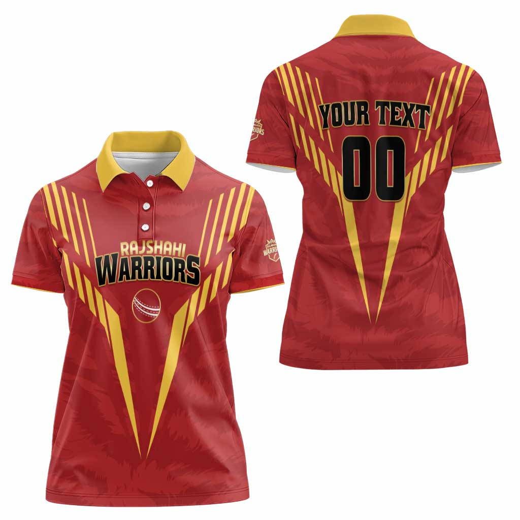 Custom Rajshahi Cricket Warriors Women Polo Shirt Keep Shining - Wonder Print Shop