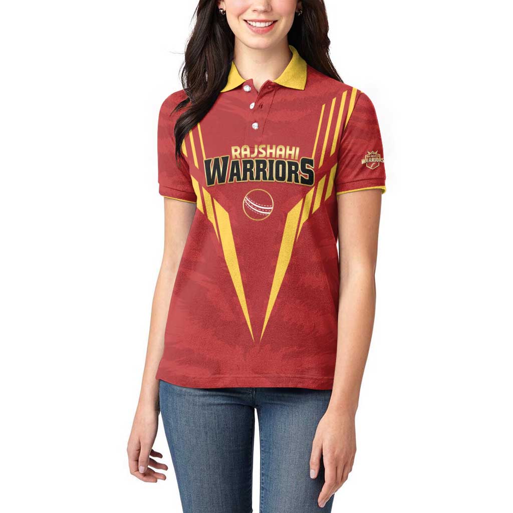 Custom Rajshahi Cricket Warriors Women Polo Shirt Keep Shining - Wonder Print Shop