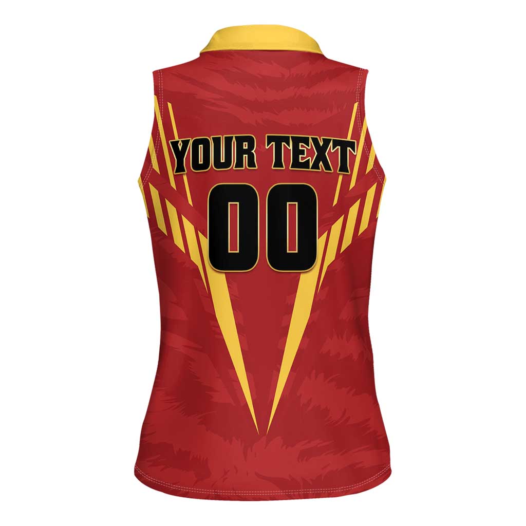 Custom Rajshahi Cricket Warriors Women Sleeveless Polo Shirt Keep Shining - Wonder Print Shop