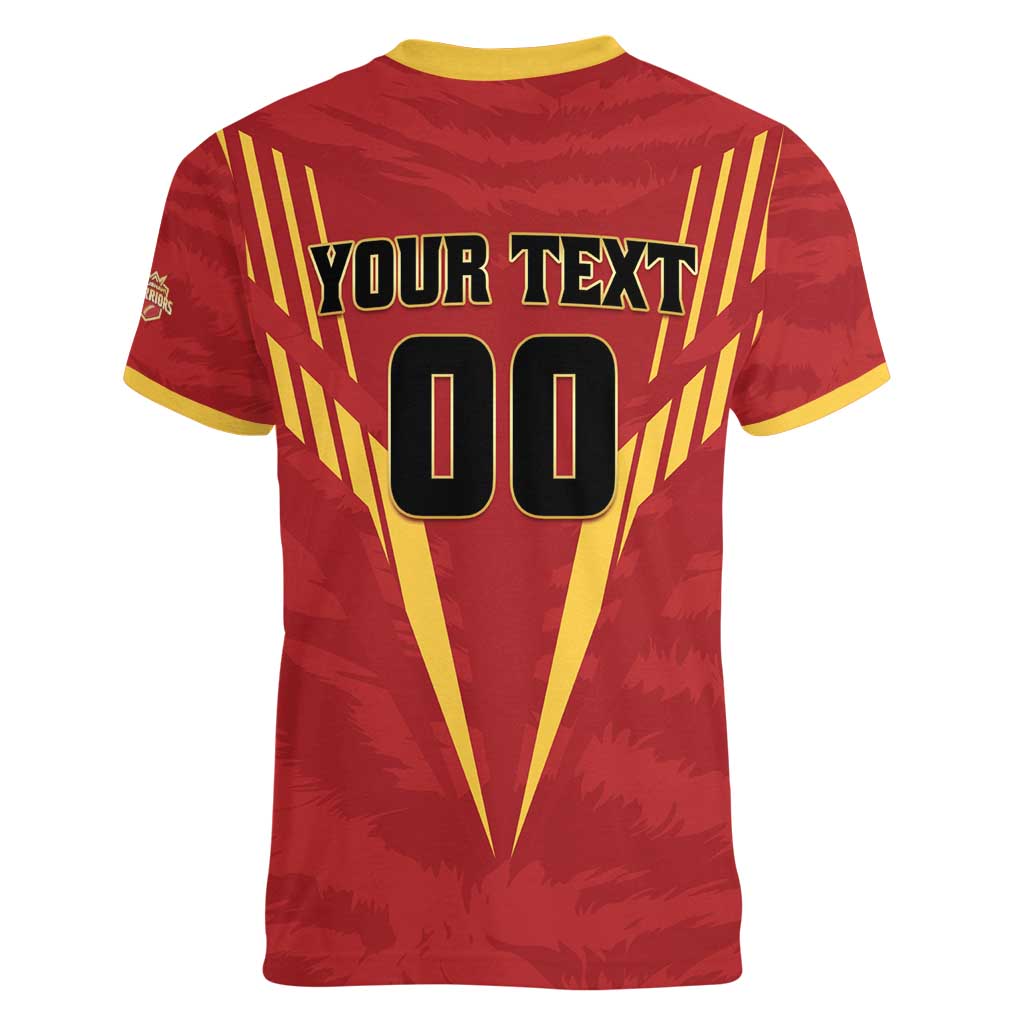 Custom Rajshahi Cricket Warriors Women V-Neck T-Shirt Keep Shining - Wonder Print Shop