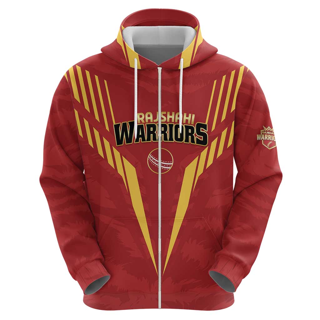 Custom Rajshahi Cricket Warriors Zip Hoodie Keep Shining - Wonder Print Shop