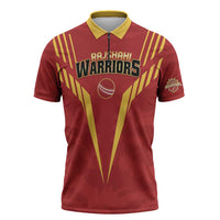 Custom Rajshahi Cricket Warriors Zipper Polo Shirt Keep Shining - Wonder Print Shop