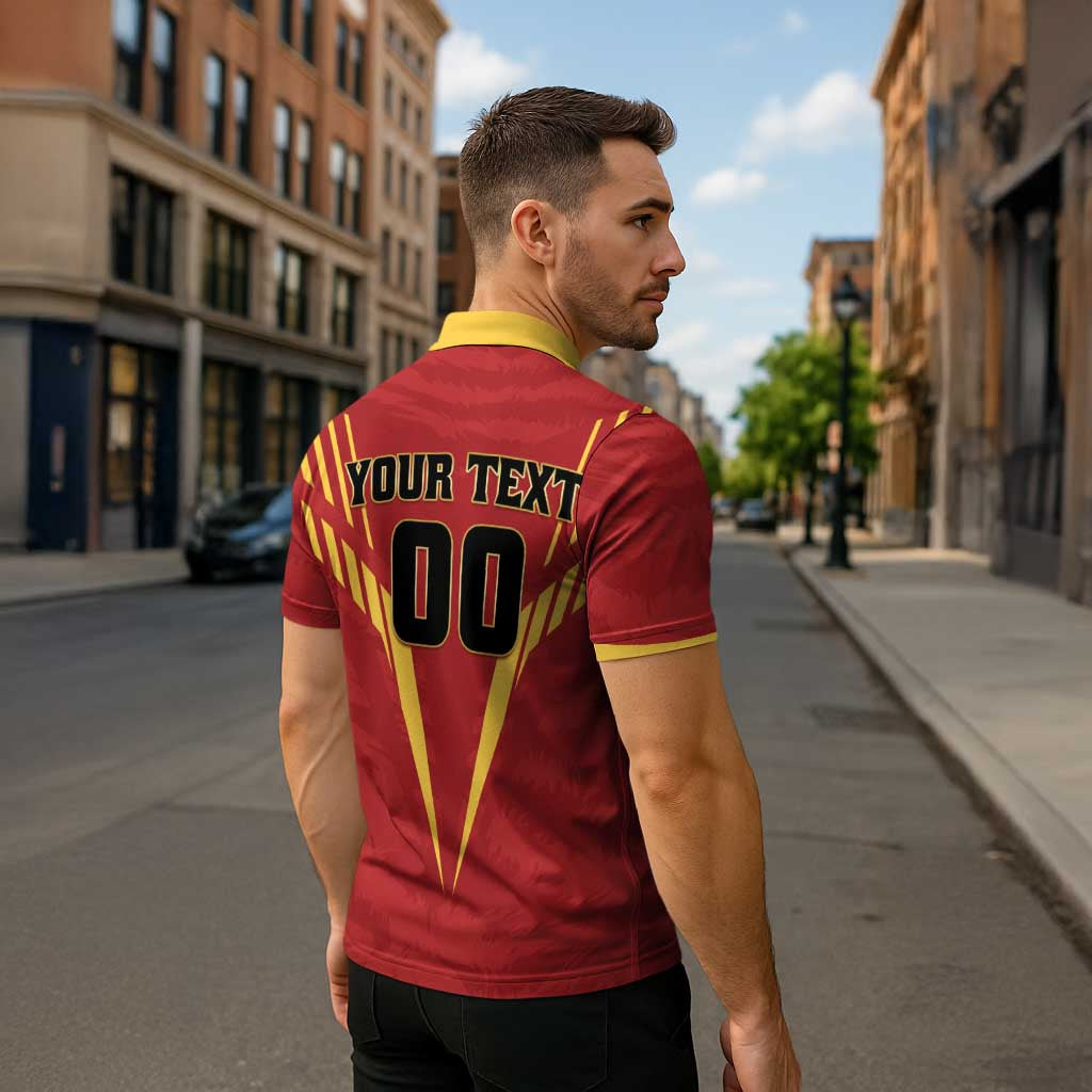 Custom Rajshahi Cricket Warriors Zipper Polo Shirt Keep Shining - Wonder Print Shop