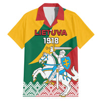Lithuania Independence Day Personalized Family Matching Mermaid Dress and Hawaiian Shirt Lietuva Vytis 106th Anniversary - Wonder Print Shop