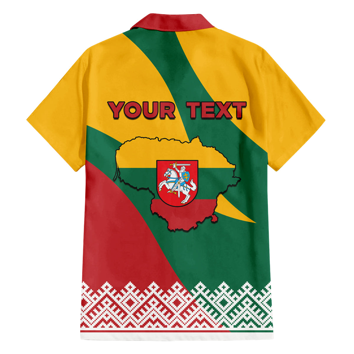 Lithuania Independence Day Personalized Family Matching Off Shoulder Short Dress and Hawaiian Shirt Lietuva Vytis 106th Anniversary - Wonder Print Shop