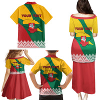 Lithuania Independence Day Personalized Family Matching Puletasi and Hawaiian Shirt Lietuva Vytis 106th Anniversary - Wonder Print Shop