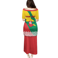 Lithuania Independence Day Personalized Family Matching Puletasi and Hawaiian Shirt Lietuva Vytis 106th Anniversary - Wonder Print Shop