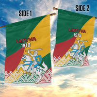 Lithuania Independence Day Personalized Garden Flag Lietuva Vytis 106th Anniversary - Wonder Print Shop