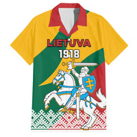 Lithuania Independence Day Personalized Hawaiian Shirt Lietuva Vytis 106th Anniversary - Wonder Print Shop