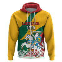 Lithuania Independence Day Personalized Hoodie Lietuva Vytis 106th Anniversary - Wonder Print Shop
