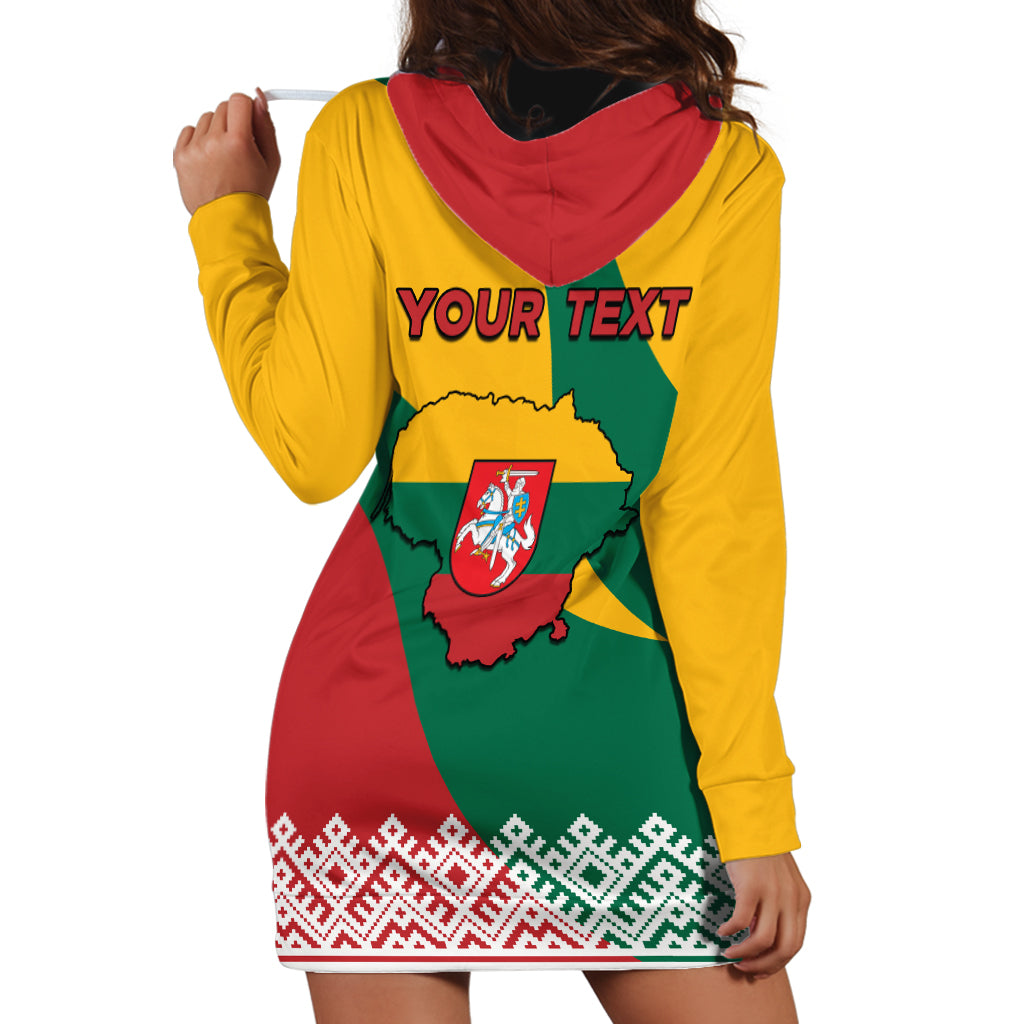 Lithuania Independence Day Personalized Hoodie Dress Lietuva Vytis 106th Anniversary - Wonder Print Shop