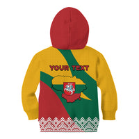 Lithuania Independence Day Personalized Kid Hoodie Lietuva Vytis 106th Anniversary - Wonder Print Shop