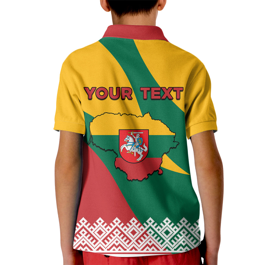 Lithuania Independence Day Personalized Kid Polo Shirt Lietuva Vytis 106th Anniversary - Wonder Print Shop