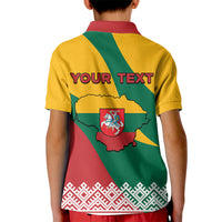 Lithuania Independence Day Personalized Kid Polo Shirt Lietuva Vytis 106th Anniversary - Wonder Print Shop