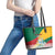 Lithuania Independence Day Personalized Leather Tote Bag Lietuva Vytis 106th Anniversary - Wonder Print Shop