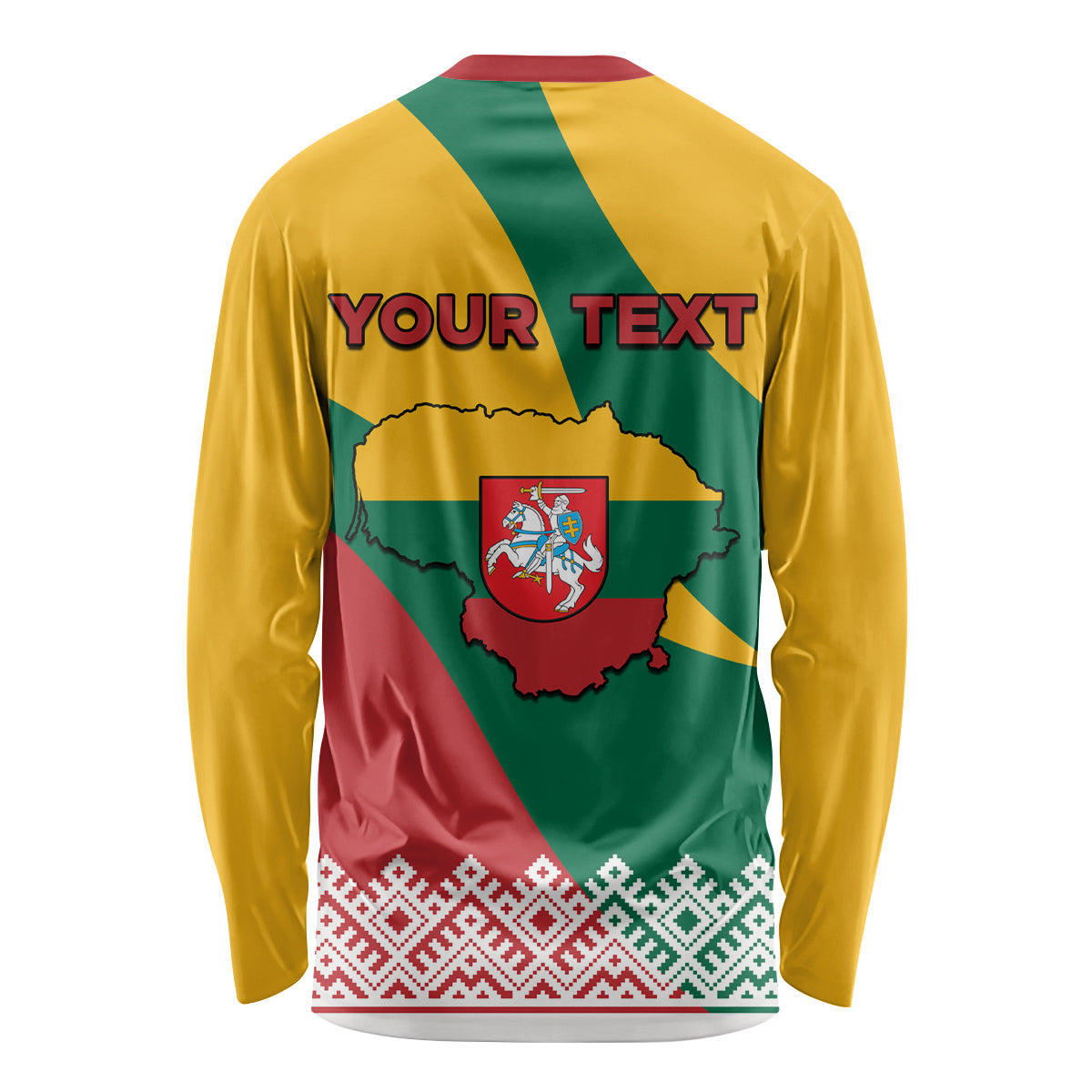 Lithuania Independence Day Personalized Long Sleeve Shirt Lietuva Vytis 106th Anniversary - Wonder Print Shop