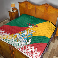 Lithuania Independence Day Personalized Quilt Lietuva Vytis 106th Anniversary - Wonder Print Shop