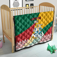 Lithuania Independence Day Personalized Quilt Lietuva Vytis 106th Anniversary - Wonder Print Shop