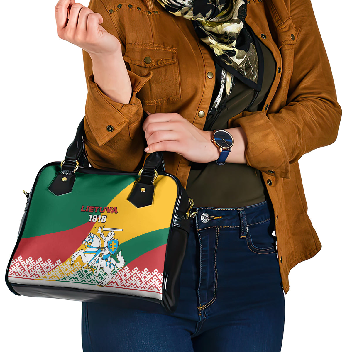 lithuania-independence-day-personalized-shoulder-handbag-lietuva-vytis-106th-anniversary