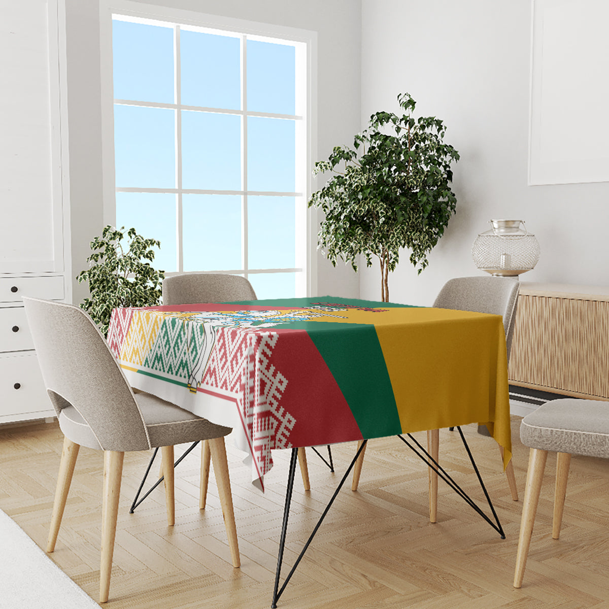Lithuania Independence Day Personalized Tablecloth Lietuva Vytis 106th Anniversary - Wonder Print Shop