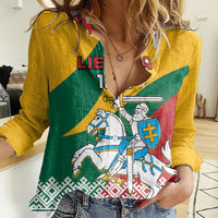 Lithuania Independence Day Personalized Women Casual Shirt Lietuva Vytis 106th Anniversary - Wonder Print Shop