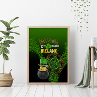 Leprechaun Hat Gold Coins St Patricks Day Personalized Canvas Wall Art With Irish Celtic Shamrock - Wonder Print Shop