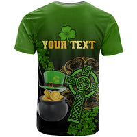 Leprechaun Hat Gold Coins St Patricks Day Personalized T Shirt With Irish Celtic Shamrock - Wonder Print Shop