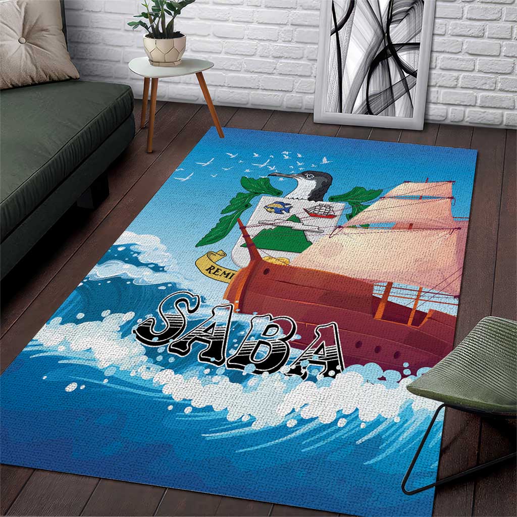 Saba Area Rug Sailboat Remis Velisque - Wonder Print Shop