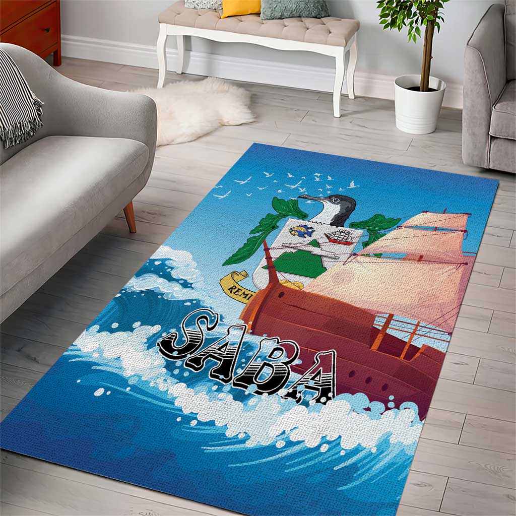 Saba Area Rug Sailboat Remis Velisque - Wonder Print Shop