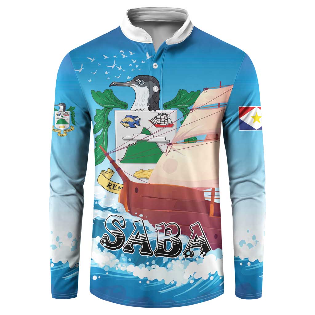 Personalized Saba Button Sweatshirt Sailboat Remis Velisque - Wonder Print Shop